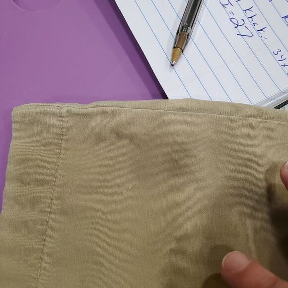 J.Crew Factory Men’s Classic Fit Chino Pants Beige Khaki 34x30 Casual Work - Picture 6 of 9